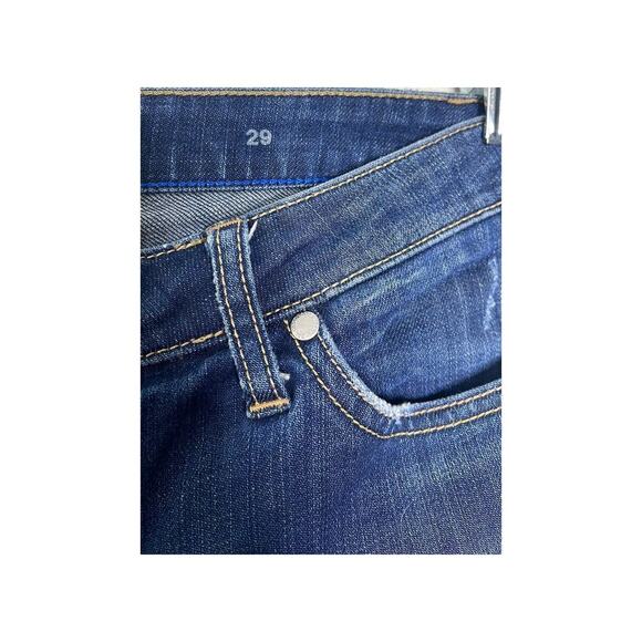 Martin + Osa Womens Blue Denim Bermuda Shorts Distressed Size 29 - Picture 6 of 8